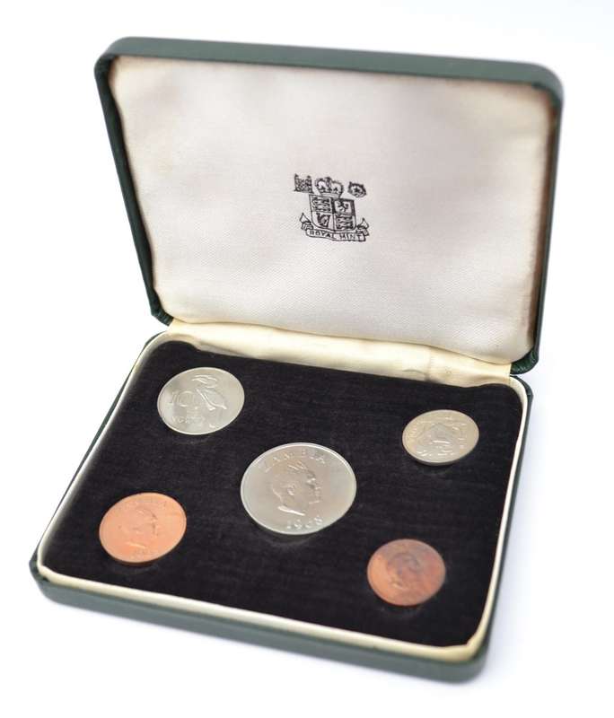 Bank of Zambia Coin Set as per photo