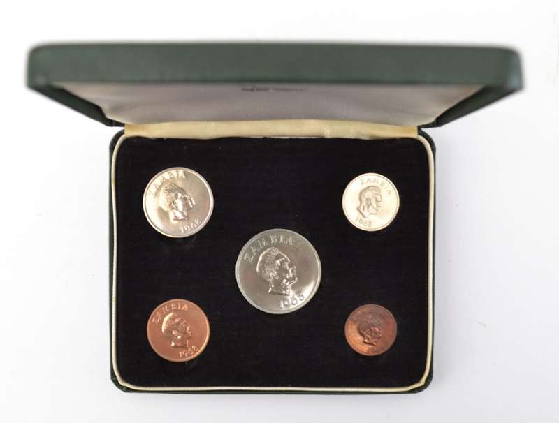 Bank of Zambia Coin Set as per photo