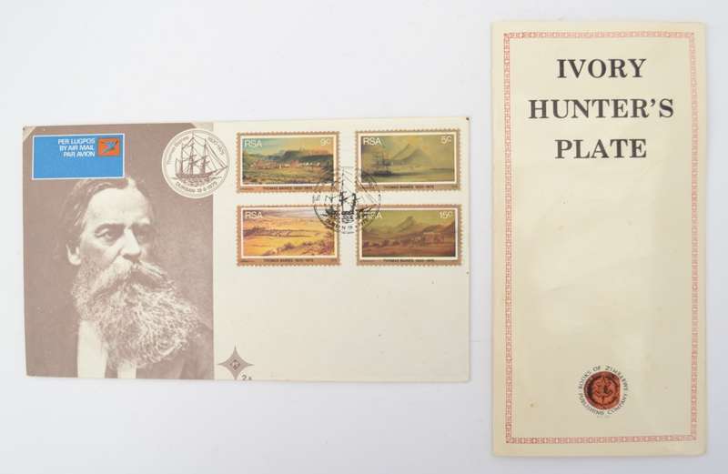 Hunters Plate-A shot from the saddle-from a pencil sketch by Thomas Baines weight 391g as per photo