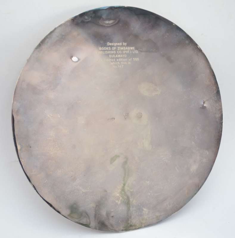Hunters Plate-A shot from the saddle-from a pencil sketch by Thomas Baines weight 391g as per photo