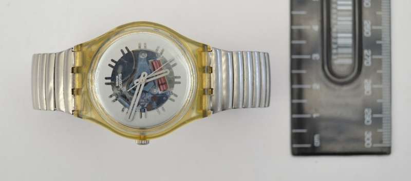 Vintage Unisex Swatch Skeleton Dial Watch as per photo