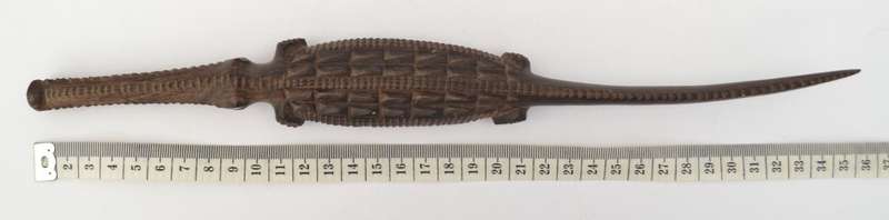Vintage Africa Handcrafted Wooden Crocodile as per photo