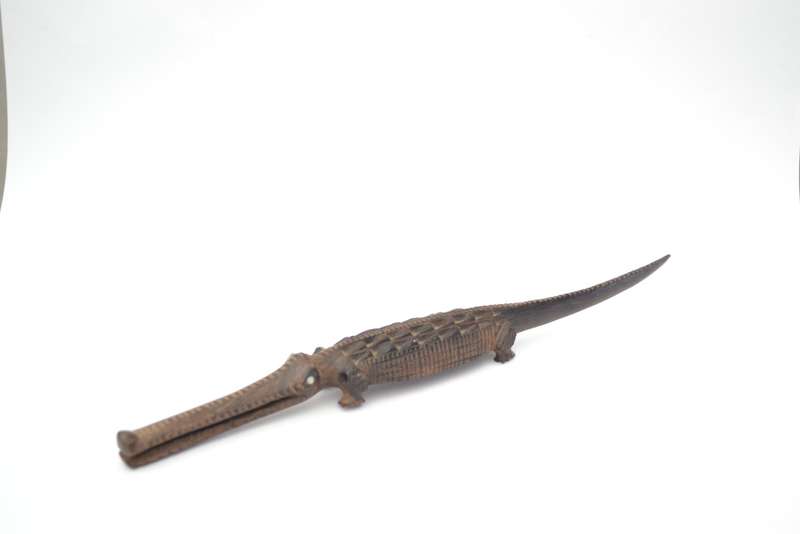 Vintage Africa Handcrafted Wooden Crocodile as per photo