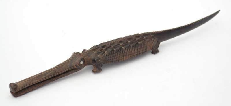Vintage Africa Handcrafted Wooden Crocodile as per photo