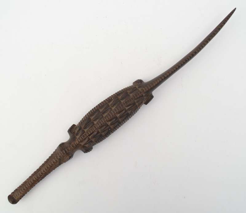 Vintage Africa Handcrafted Wooden Crocodile as per photo