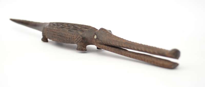 Vintage Africa Handcrafted Wooden Crocodile as per photo