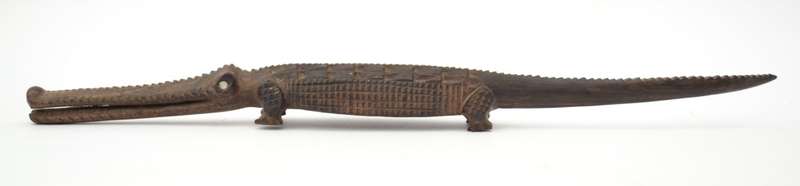 Vintage Africa Handcrafted Wooden Crocodile as per photo