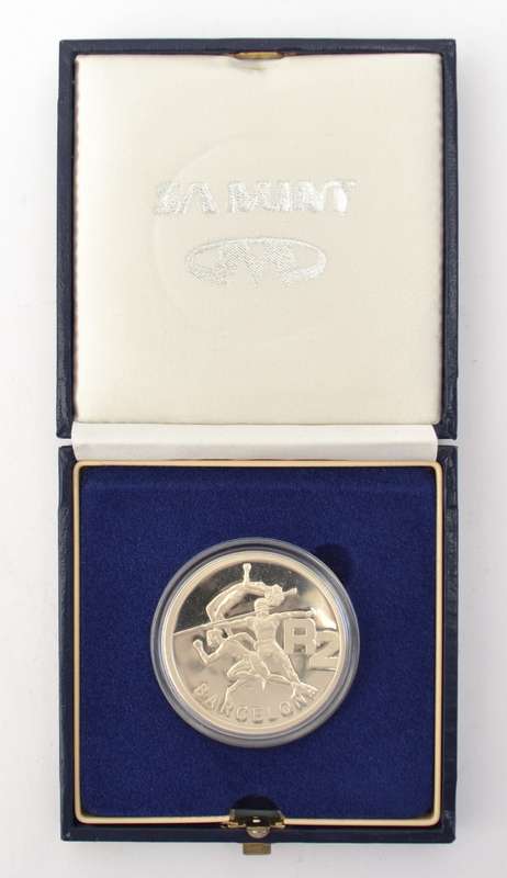 1992 Barcelona Proof R2 Silver Coin as per photo