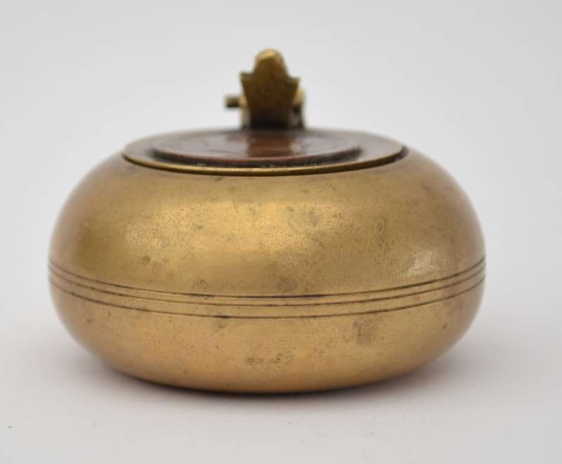 Vintage brass travel ashtray as per photo
