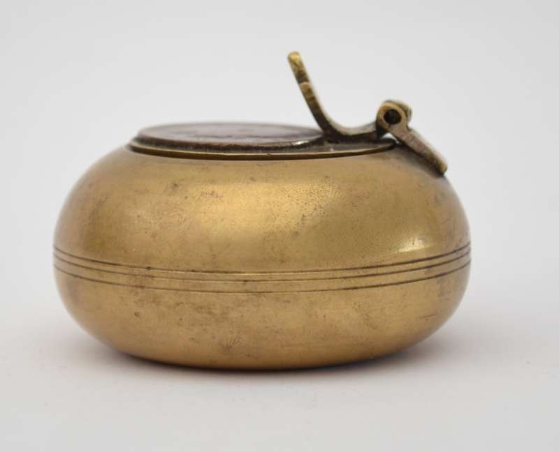 Vintage brass travel ashtray as per photo
