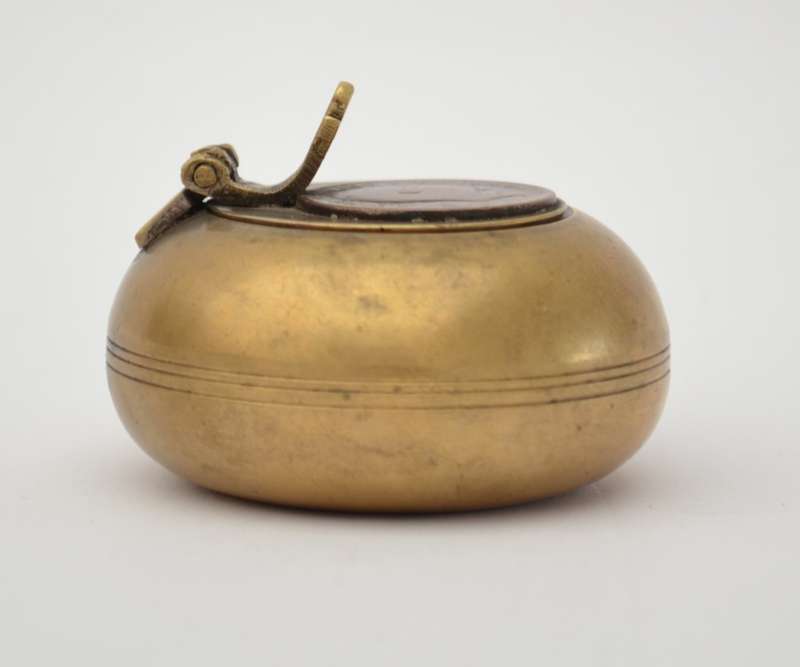 Vintage brass travel ashtray as per photo