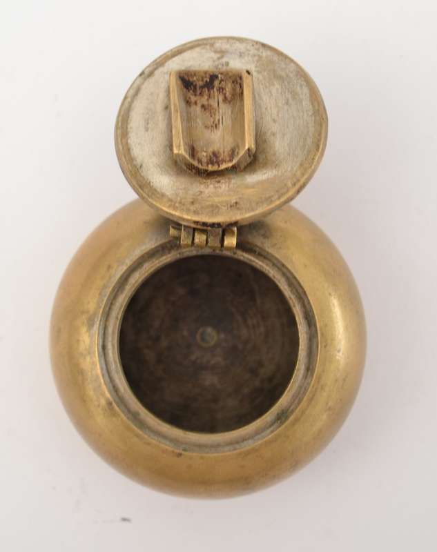 Vintage brass travel ashtray as per photo