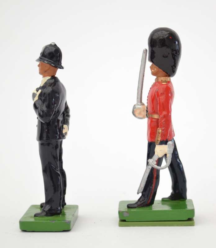 British Scots Guard & British Police Metal Figurines