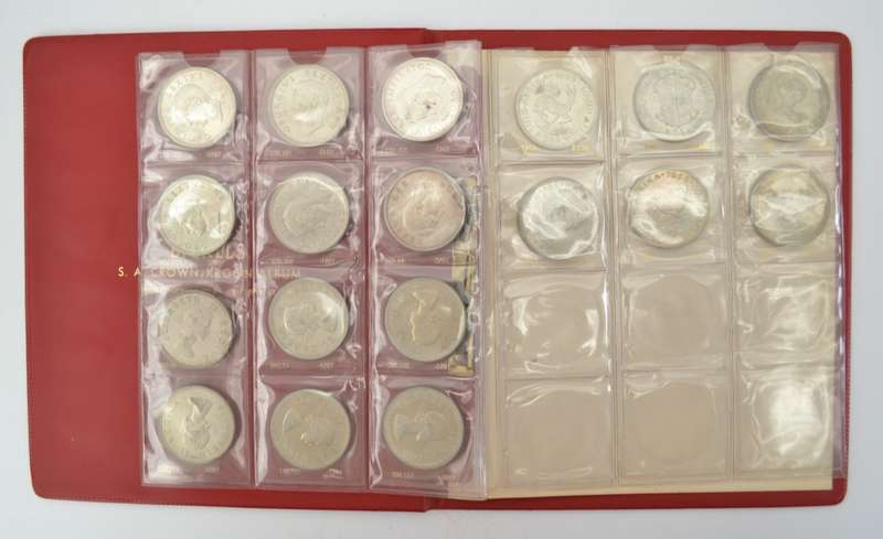 Crowns of South Africa 1947-1964 complete set as per photo