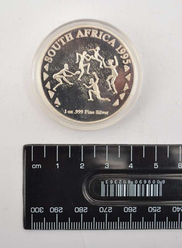 1995 Rugby World Cup 1 Oz Fine Silver Medallion