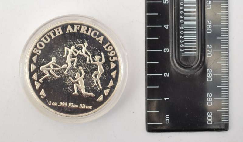 1995 Rugby World Cup 1 Oz Fine Silver Medallion