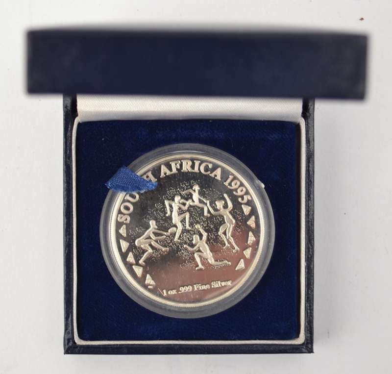 1995 Rugby World Cup 1 Oz Fine Silver Medallion