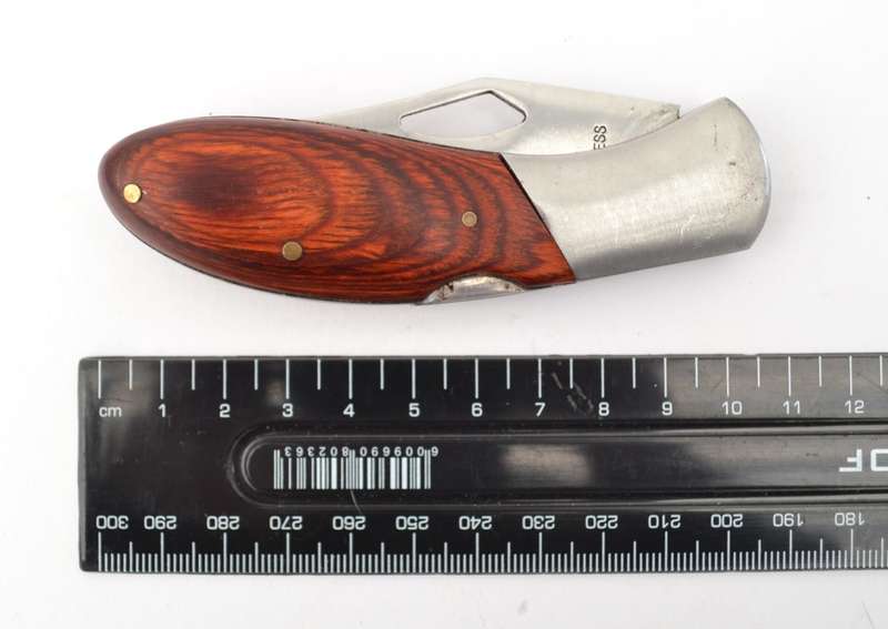 Stainless Steel Knife with wood handle as per photo