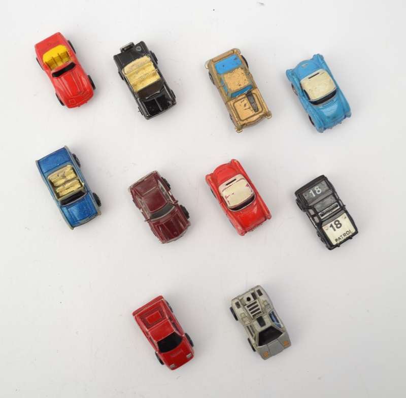 Lot of 10 Vintage 1980`s Galoob Micro Machines as per photo