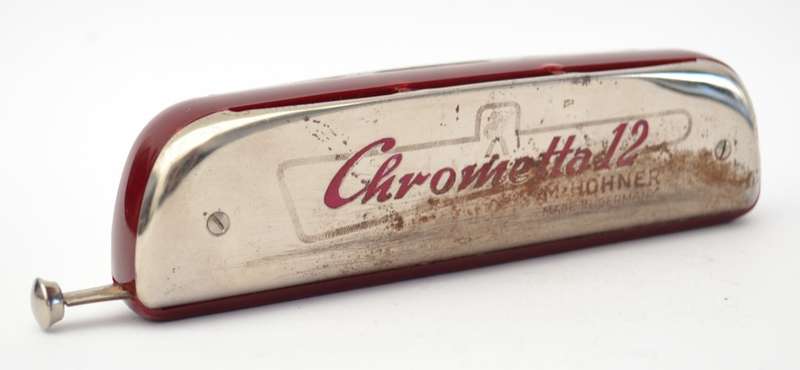 Vintage M. Hohner Chrometta Harmonica made in Germany 17cm as per photo