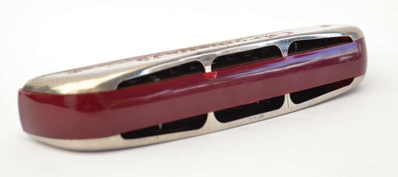 Vintage M. Hohner Chrometta Harmonica made in Germany 17cm as per photo
