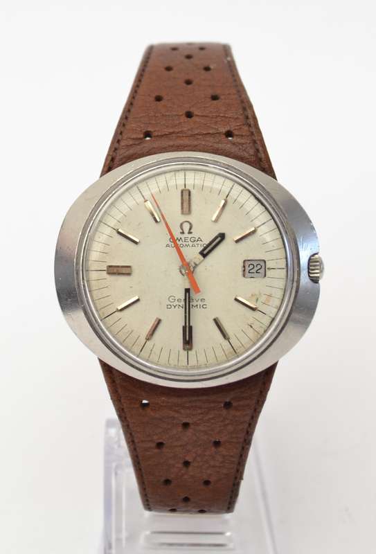Omega Automatic Geneve Dynamic Date Watch as pe rphoto