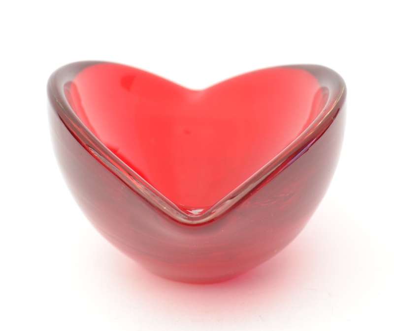 Vintage Murano Red Glass Bowl as per photo