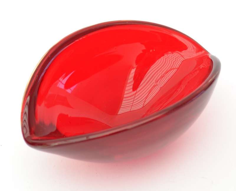 Vintage Murano Red Glass Bowl as per photo