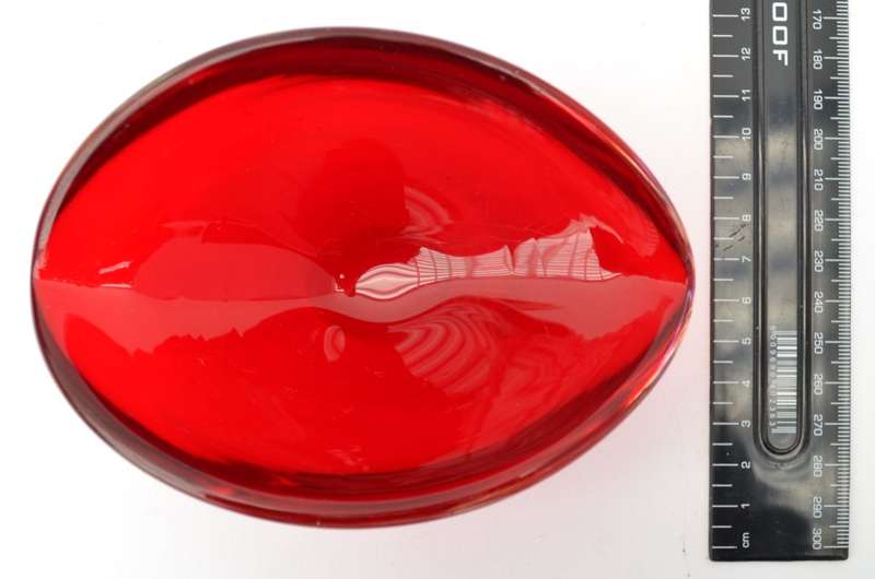 Vintage Murano Red Glass Bowl as per photo