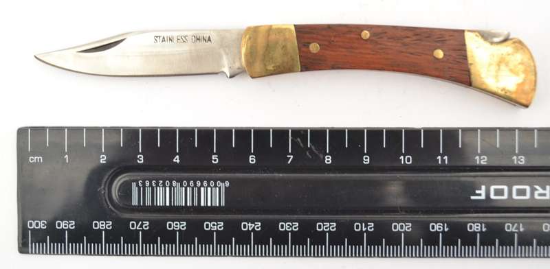 Stainless Steel Blade Pocket Knife as per photo