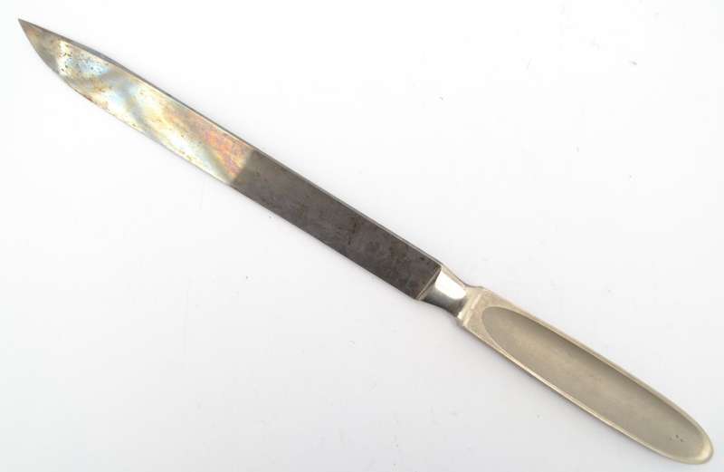 Allan & Hanbury Ltd. London Stainless Steel Knife in Wood Box as per photo