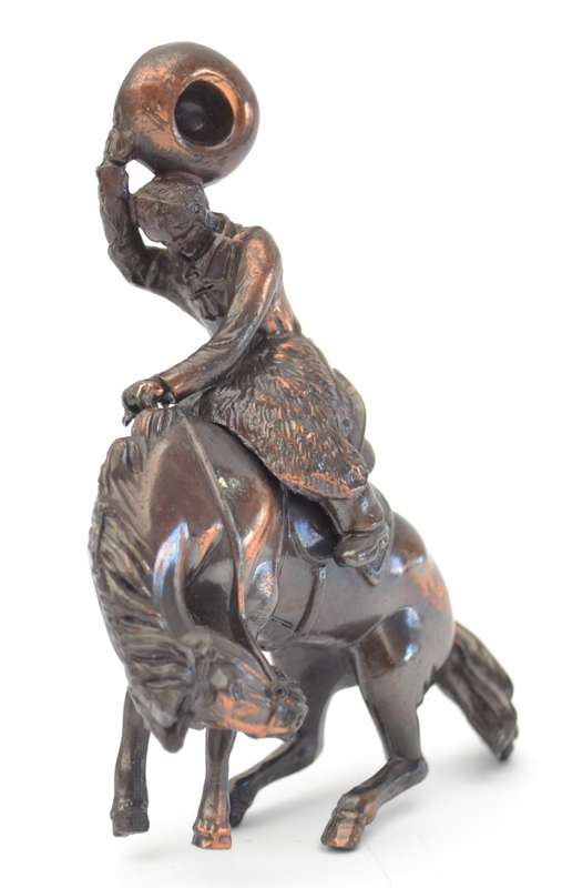 Bronze Rodeo Cowboy Figurine weight 160g as per photo