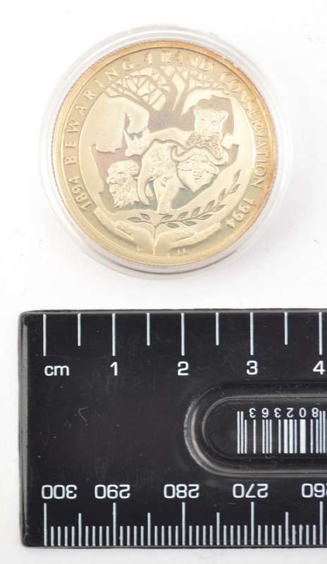 1894-1994 Conservation of Wild Life Sterling Silver Medallion as per photo