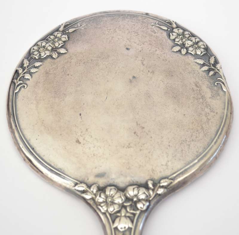 Vintage Sterling Silver Hallmarked Mirror as per photo