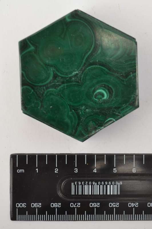 Malachite Hexagon Trinket Box