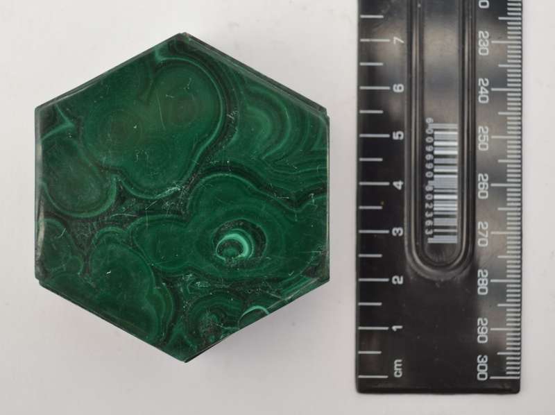 Malachite Hexagon Trinket Box