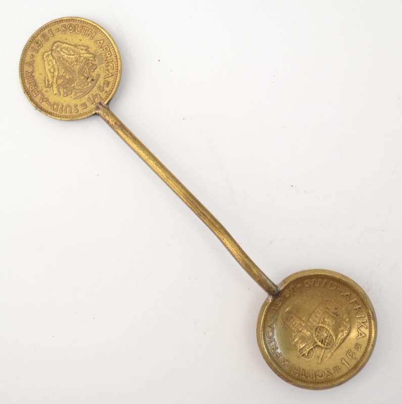 Vintage SA Coin Spoon