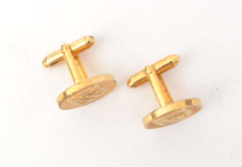 Standard Bank Gold Colour Cufflinks as per photo
