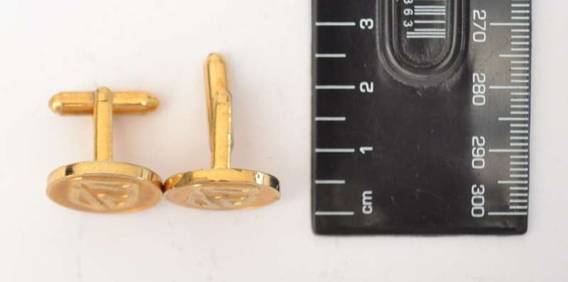 Standard Bank Gold Colour Cufflinks as per photo