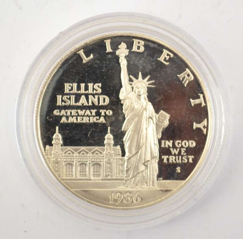 USA 1886-1986 1 Ounce Silver Medallion asper photo