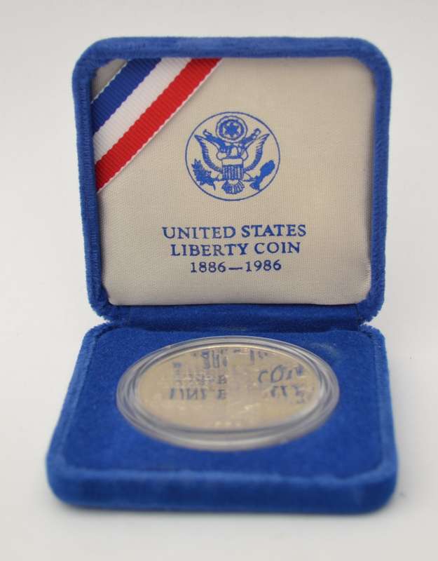 USA 1886-1986 1 Ounce Silver Medallion asper photo