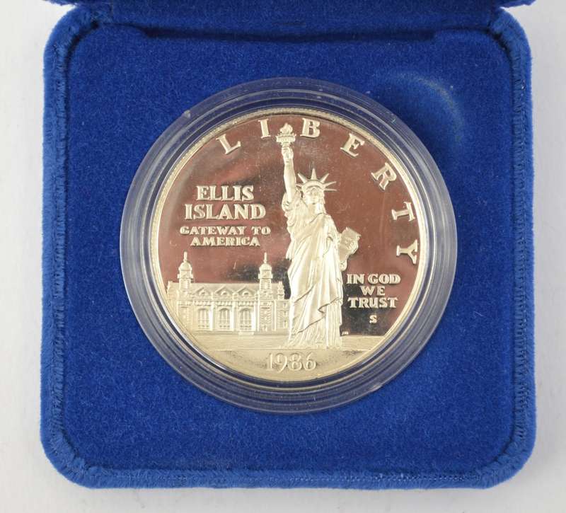 USA 1886-1986 1 Ounce Silver Medallion asper photo