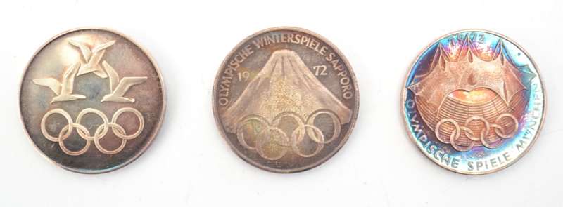 1972 Olympics Silver Coin Set total weight 39g as per photo