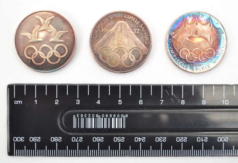 1972 Olympics Silver Coin Set total weight 39g as per photo