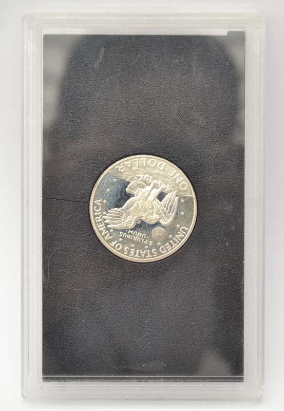 1971 Silver Dollar in casing 40% silver weight 25g as per photo