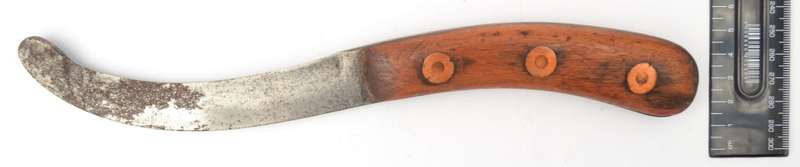 Vintage Rescue Knife with wooden handle 28cm as per photo