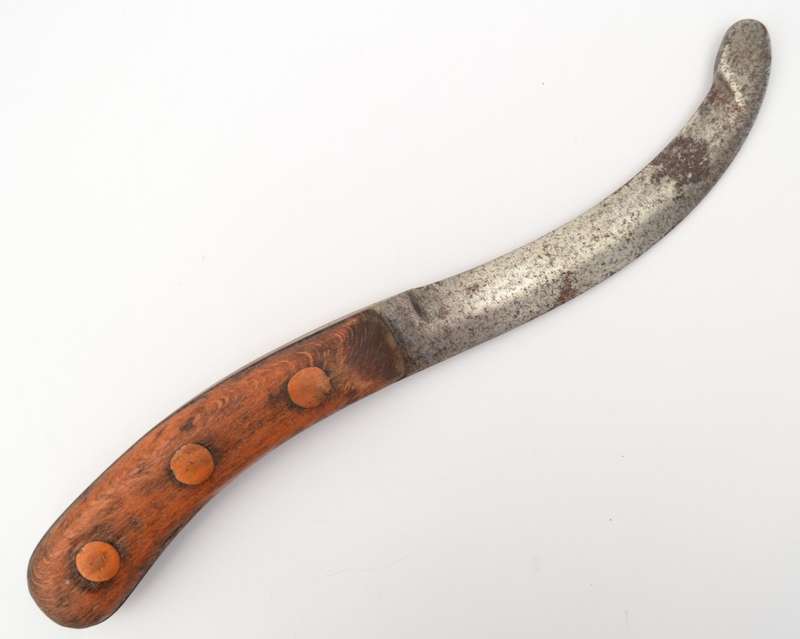 Vintage Rescue Knife with wooden handle 28cm as per photo