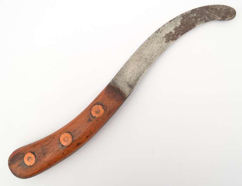 Vintage Rescue Knife with wooden handle 28cm as per photo