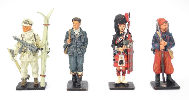 Lot of 4 Del Prado Men at War Figurines