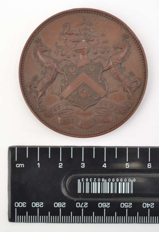 Victorian Bronze Medallion awarded to Arthur H. Blocc as per photo